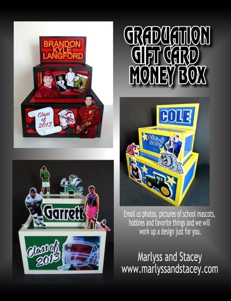 graduation gift card money box