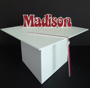 graduation hat with name