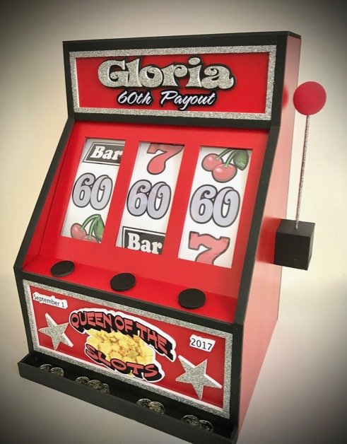 Gloria slot machine gift card box