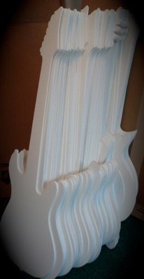 plain white cutout guitars